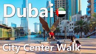 Life in Dubai Downtown Beautiful Day Walking Tour 2023 4K