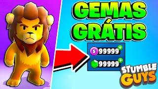 COMO GANHAR GEMAS INFINITAS GRÁTIS NO STUMBLE GUYS NO MINECRAFT!