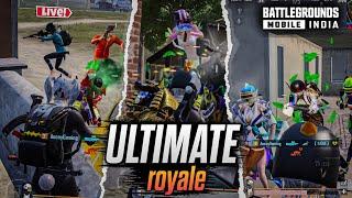 Insane Clutches In Ultimate Royale And YouTubers Tournament 1v4 Clutches BGMI - PUBG Mobile