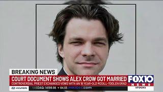 Controversial priest Alex Crow marries young woman who went to Italy with him