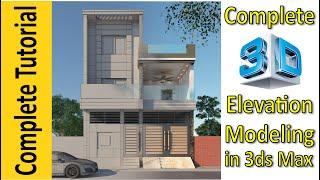 3D Elevation Modeling In 3ds Max In Hindi | Urdu