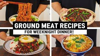 4 Ground Beef & Chicken Recipes That Are Too Good to Miss l Cheap & Easy Ground Meat Recipes!