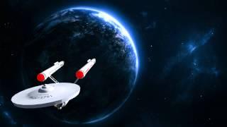 USS Enterprise NC-1701 in flight - greenscreen 1 - green screen effects - free use