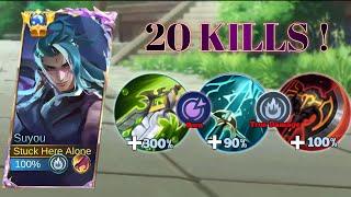 NEW HERO SUYOU BEST 1 HIT BUILD 2024!! | THIS BRUTAL INSANE BUILD IS TOTALLY BROKEN!! - SUYOU MLBB