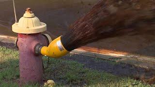 Water main break leaves Mass. town with brown water