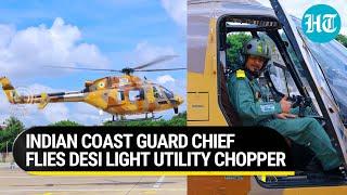 Made-in-India light utility chopper in action; Coast Guard chief's maiden sortie I Watch