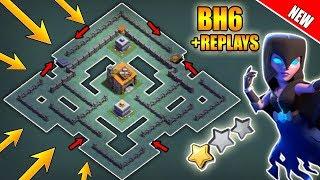 Best Builder Hall 6 (BH6) Base With Defense Replays | BH6 Anti 2 Star Base Layout | Clash of Clans