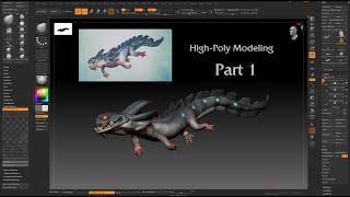 Stylized Creature Creation: High-Poly Modeling in ZBrush Part 1 | Full Workflow Tutorial Series