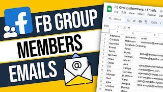 Extract Facebook group members and find their business emails!