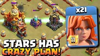 STARs RISKY 21 Valkyrie Plan in Clan War (Clash of Clans)