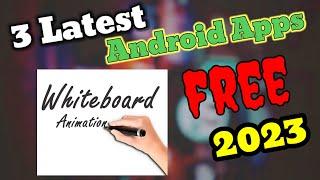 Free whiteboard animation apps (Top 3) for android - Without Watermark (Hindi) | Mobile app 2023