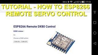 Tutorial how-to : ESP8266 web server (WiFi AP) to remote control a servo