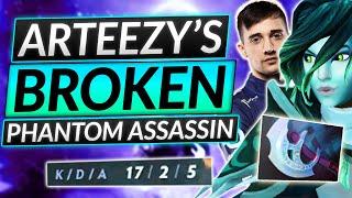 How Arteezy Plays Phantom Assassin CARRY - Tips, Tricks, Builds - Dota 2 PA Guide