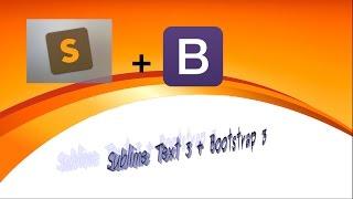 Install Bootstrap 3 Support in Sublime Text Editor