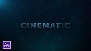 Создание текстовых 3D титров в After Effects (Cinematic 3D Title Text in After Effects)