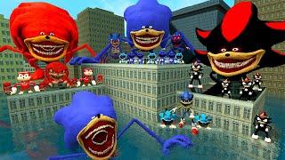  UNDERWATER BIG CITY SONIC TAPES VS SHADOW TAPES VS KNUCKLES TAPES FAMILY SPARTAN KICKING Gmod !