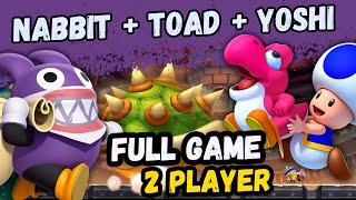 New Super Mario Bros. U Deluxe – 2 Players Full Game 2021 (Nabbit + Blue Toad)