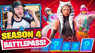 *NEW* Fortnite Chapter 4 SEASON 4 Battle Pass! (SECRET SKIN)