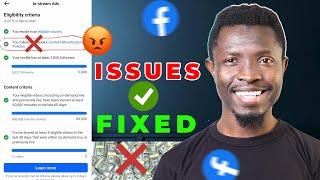 EASY - How to Resolve Facebook Content Monetization Policy issues