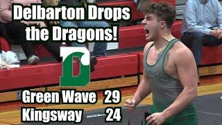 Delbarton 29 Kingsway 24 | Wrestling | Casale pin | Wasilewski 1-0 dec.