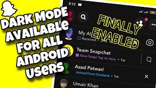 How To Enable Dark Mode on Snapchat Android (NEW UPDATE)