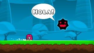 I made a Geometry Dash Level for my Spanish Class