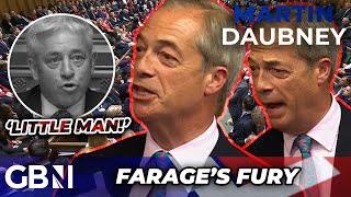 WATCH: Nigel Farage SWIPES at 'LITTLE MAN' Remainer in FIRST speech in Parliament to chorus of BOOS