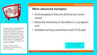 MNG6: Using PL/Scope for Deep Code Analysis (PL/SQL Channel)