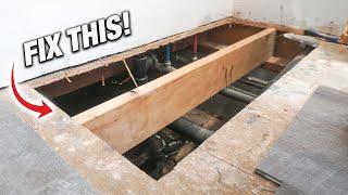 How To Remove And Replace Rotten Subfloors! DIY For Beginners!