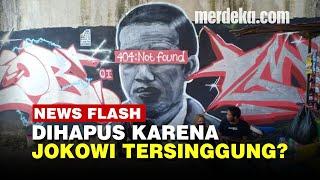 Mural Wajah Mirip Jokowi Bertuliskan "404: Not Found" Dihapus Setelah Viral, Polisi Turun Tangan