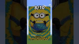 Minecraft: Minions Rate from 1 to 10  #shorts