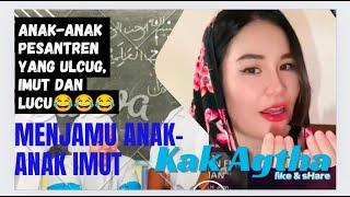 Kak Agtha Menjamu Anak Pesantren Yang lucu dan Imut