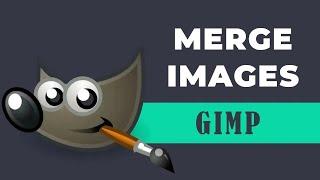 How to merge two images in GIMP