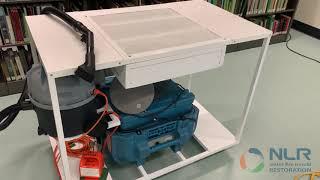 Library Book Mould Removal with Hepa Vacuum Bench