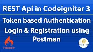 RESTful Api in Codeigniter 3 - Login Registration using Postman