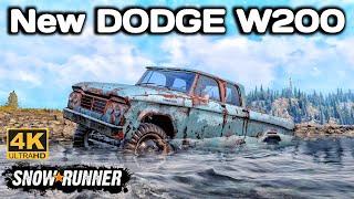 New DODGE W200 In SnowRunner Season 14 #snowrunner #truck #4k