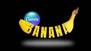 Typography Design in Canva Tutorial Trending Banana Text Effect
