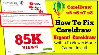 Urgent Corel Draw has switched to viewer mode | Disable Save, Export, Printer | 100% Activation