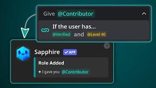 Sapphire Bot Role Connections Feature is ...  | 2024