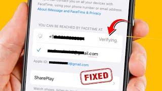 iMessage and Facetime Stuck on Verifying Phone Number iOS 16