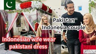 Indonesian wifewear pakistani dress MashAllah in pakistan Indonesia pakistan