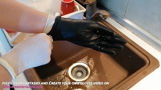 Wearing Medical Latex Gloves at home