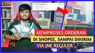 Tutorial memproses orderan pertama di toko shopee dikirim via JNE