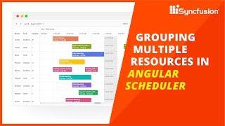 Grouping Multiple Resources in Angular Scheduler