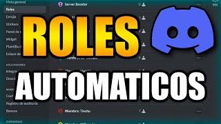 COMO PONER ROLES AUTOMÁTICOS EN DISCORD 2024 (auto roles) *fácil y rápido*