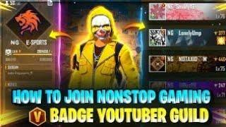 FINALLY JOIN NONSTOP GAMING GUILD | FREE FIRE | NONSTOP GAMING - Para samsung A1 A2 A3 A4 A5 A6 A7