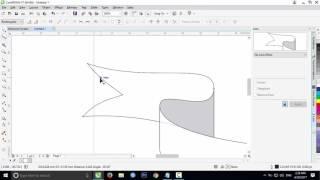 CorelDRAW! Drawing a Ribbon Vector for Beginner