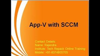 App-V with SCCM 2012