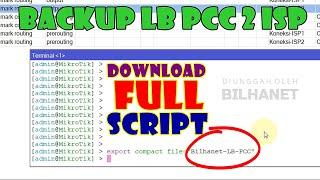 [SHARE] Backup Script Load Balance PCC dari Mikrotik BILHANET