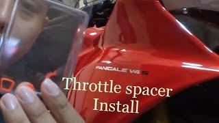 How to install Throttle Spacer on a Panigale V4S.